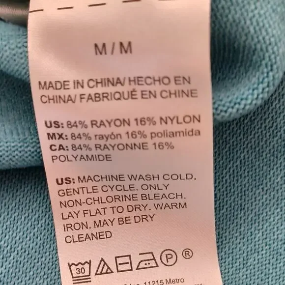 White House Black Market Ombre Tank Teal M NWT - Picture 9 of 9